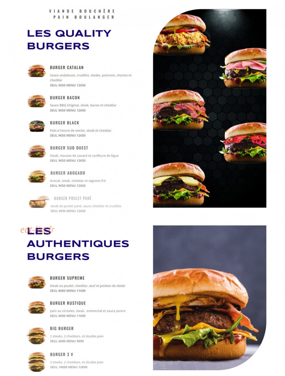 Buns Avenue — carte page 2