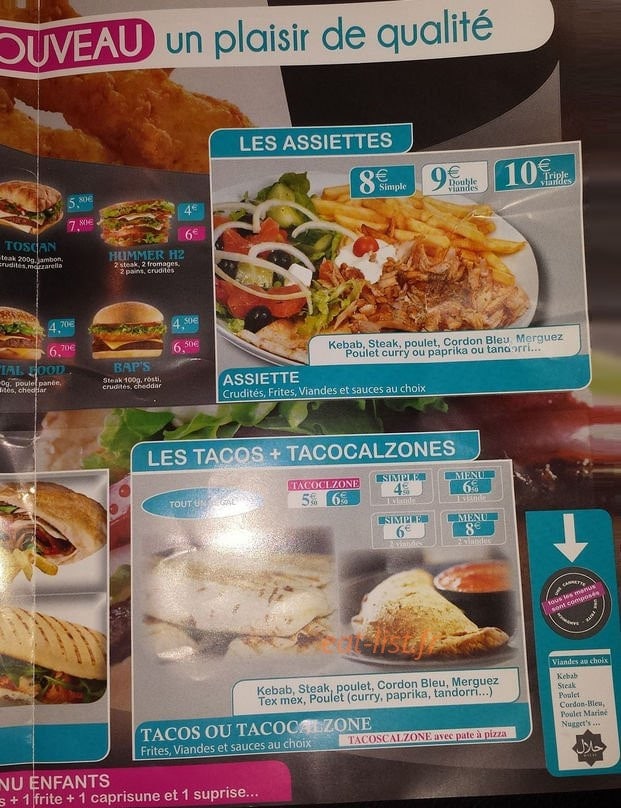 Burger's food — carte page 3