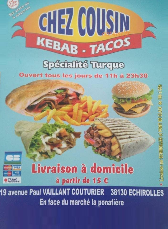 Chez Cousin — carte page 1