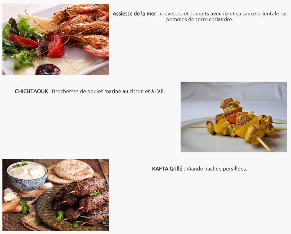 Comptoir Libanais — carte page 8