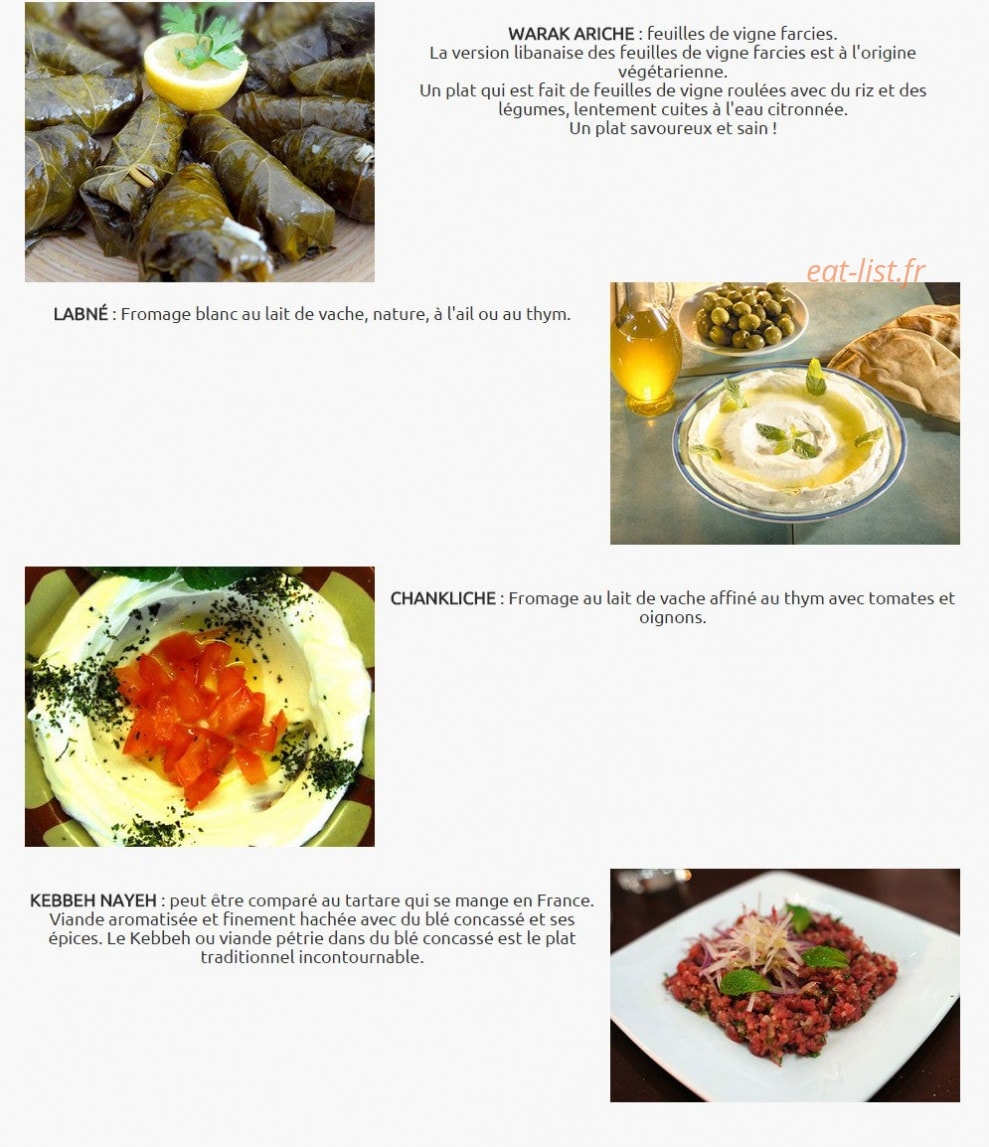 Comptoir Libanais — carte page 4