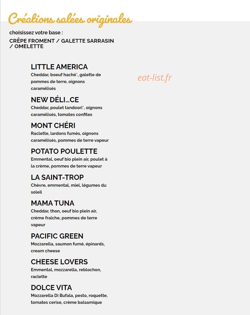 Crêpe Touch — carte page 2