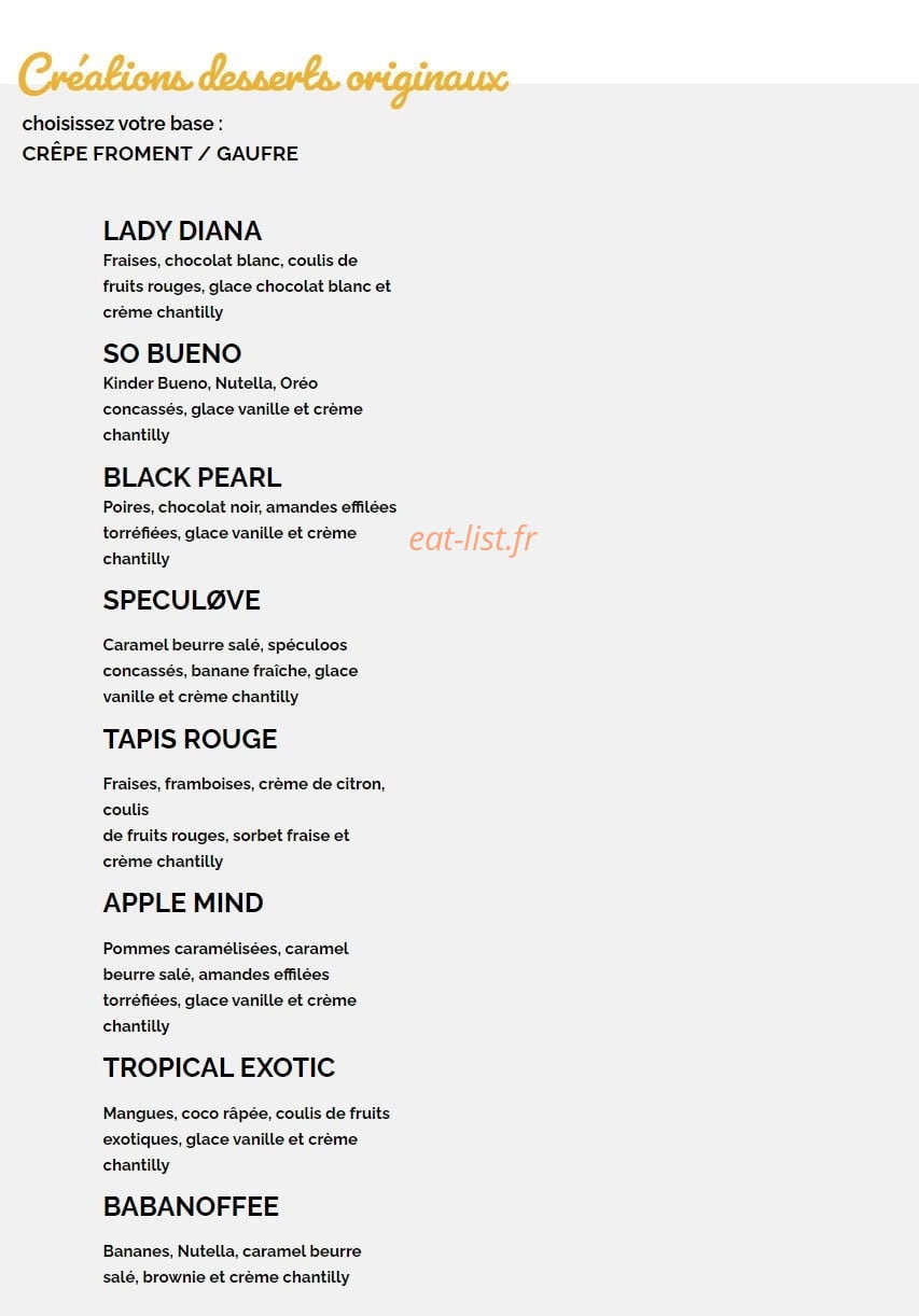 Crêpe Touch — carte page 6
