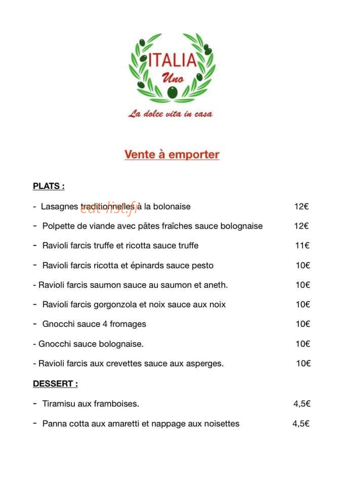 Italia Uno — carte page 1