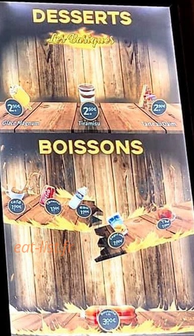 La Bonne Grillade — carte page 4