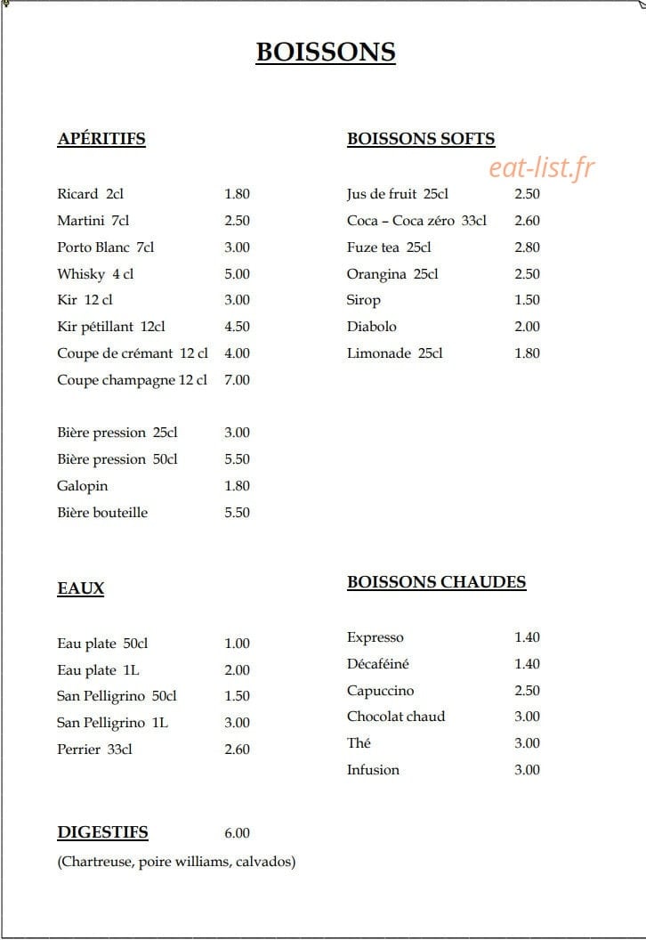 Le Convivial — carte page 4
