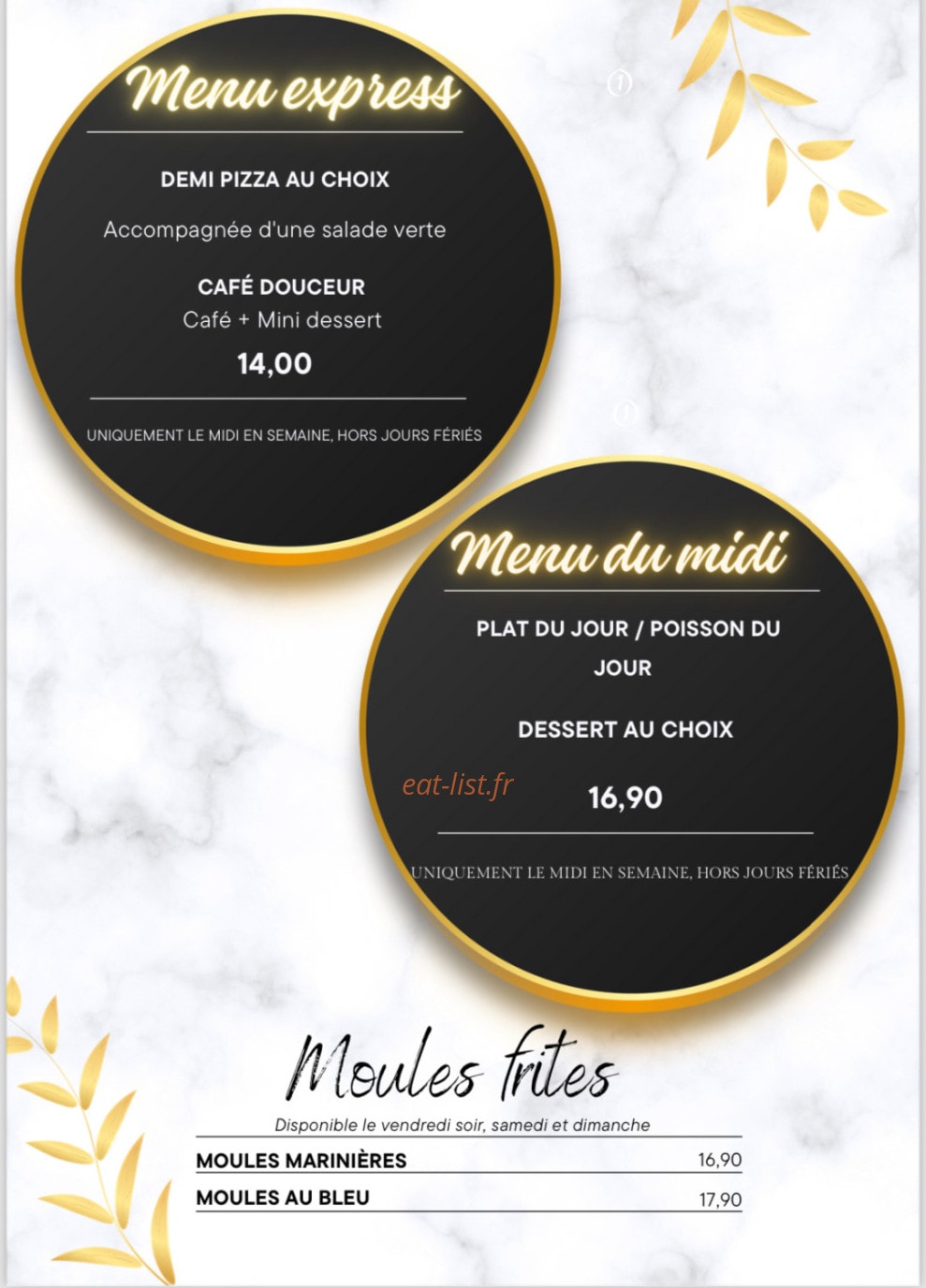 Le Palladio — carte page 1