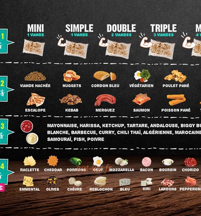 Le Tacos de Lyon — carte page 1