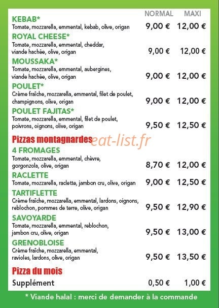 Need for pizz — carte page 4