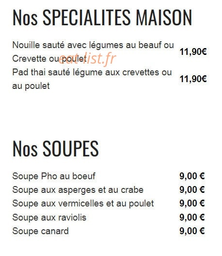 New Vina Wok — carte page 2