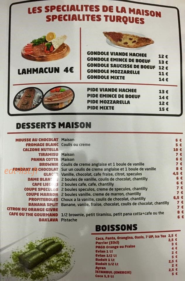 Pizzeria Gondola — carte page 4