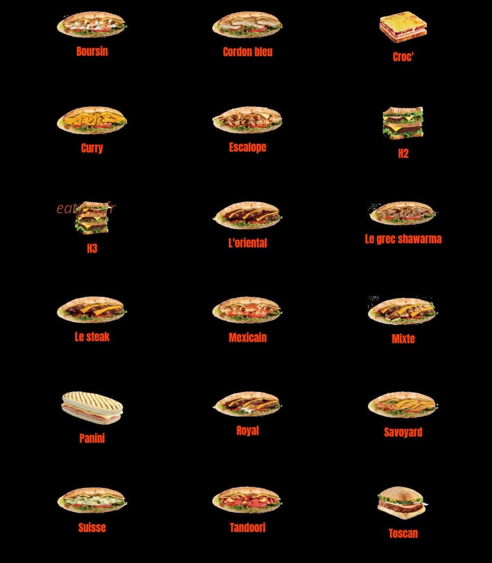 Royal-Food — carte page 8
