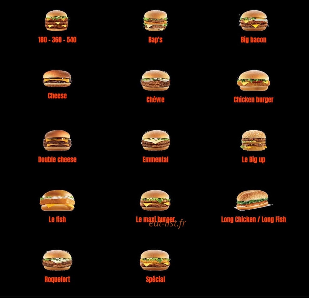 Royal-Food — carte page 1