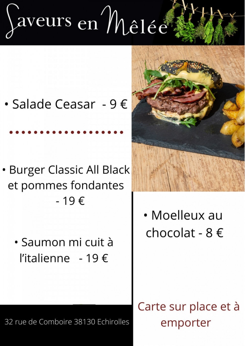 Saveurs en Mêlée — carte page 2