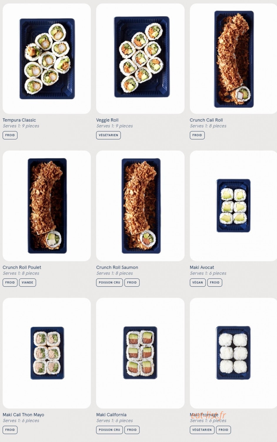 Sushi Daily — carte page 2