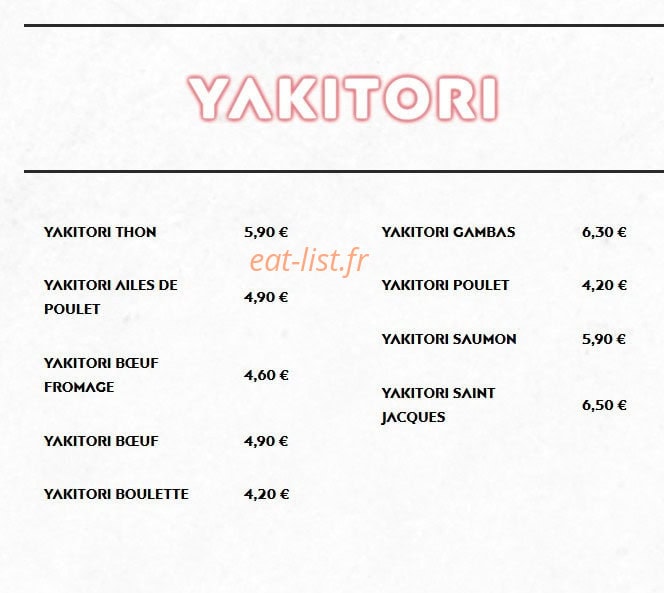 Sushi Way — carte page 2