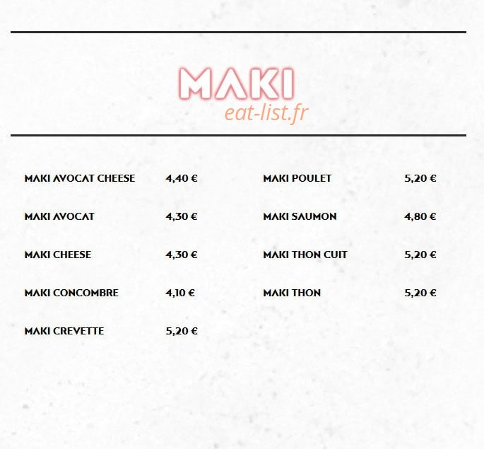 Sushi Way — carte page 5