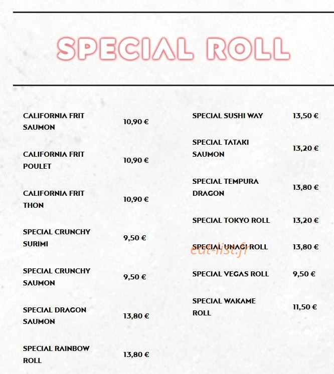 Sushi Way — carte page 6