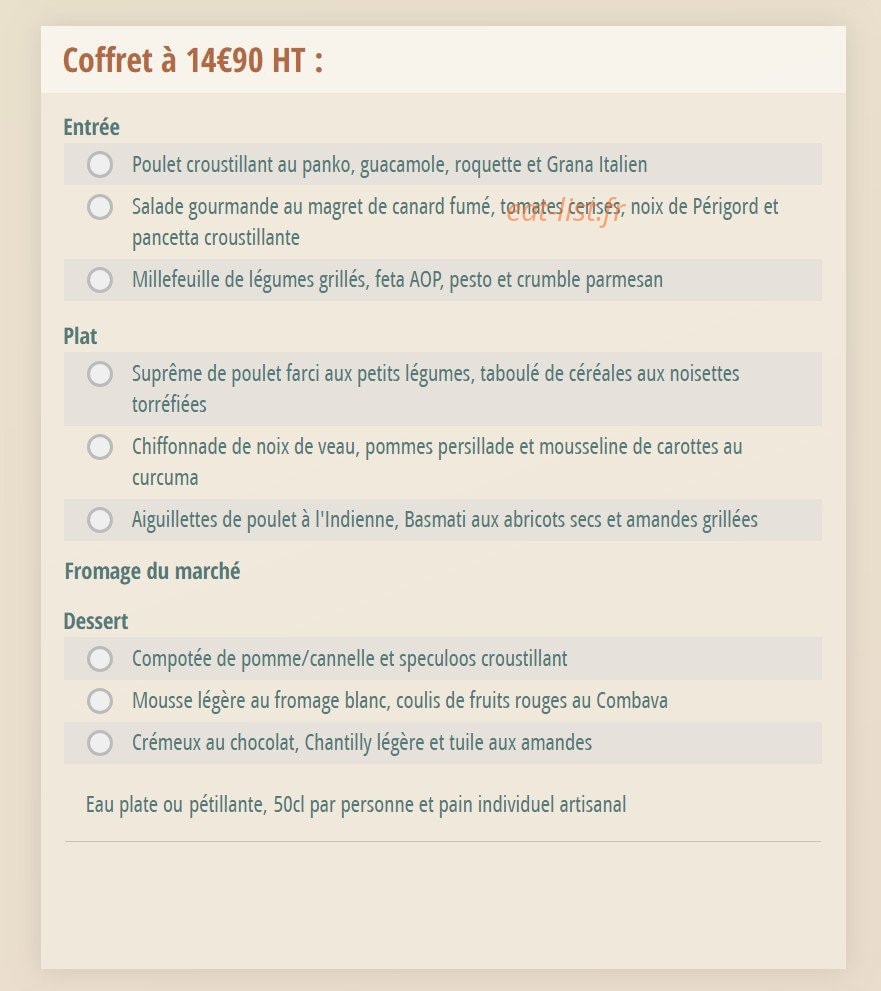 Le temps d'une pause — carte page 4