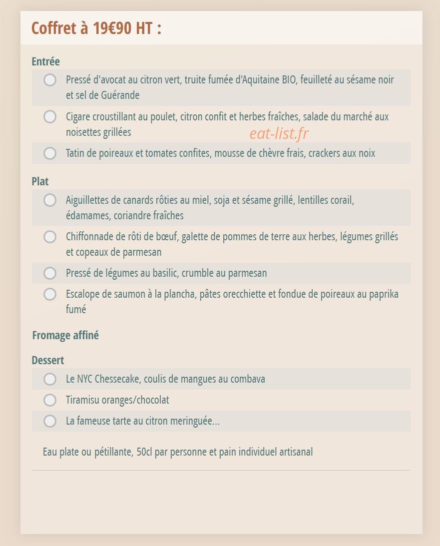 Le temps d'une pause — carte page 5