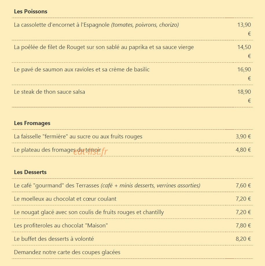 Les Terrasses de Renage — carte page 2