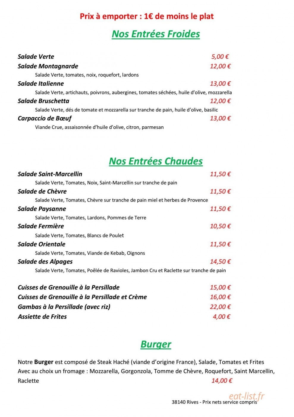 La Romaine — carte page 1