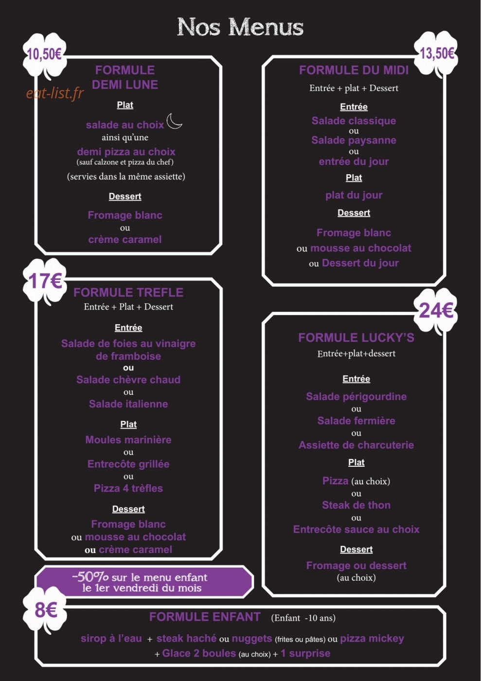 Lucky's — carte page 4