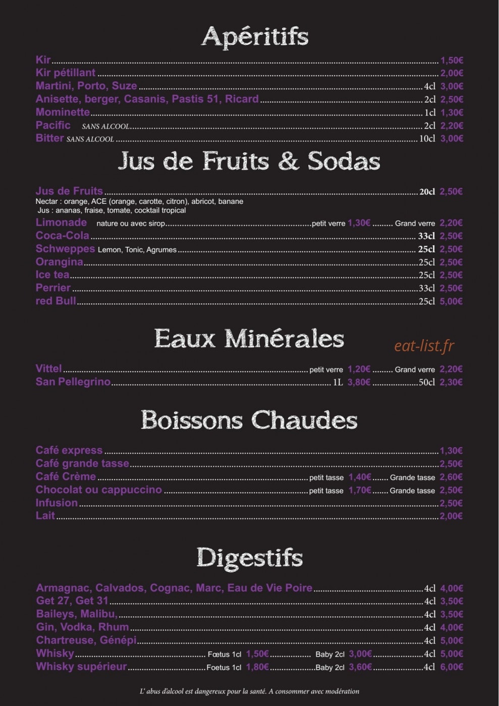 Lucky's — carte page 3