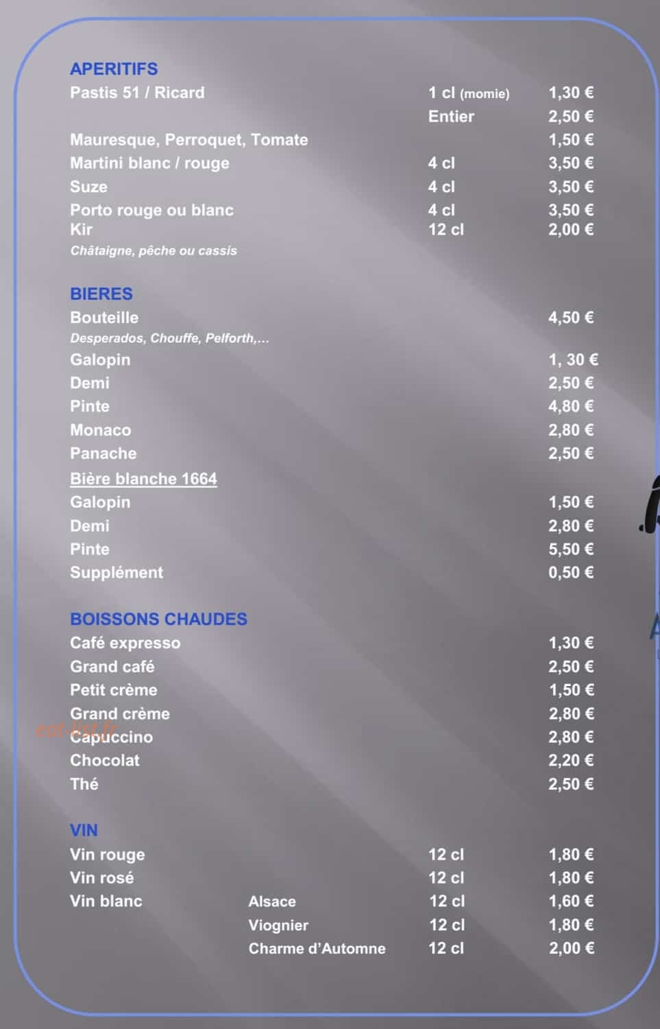 Au XV — carte page 3