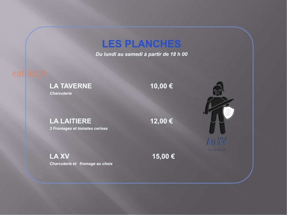 Au XV — carte page 2