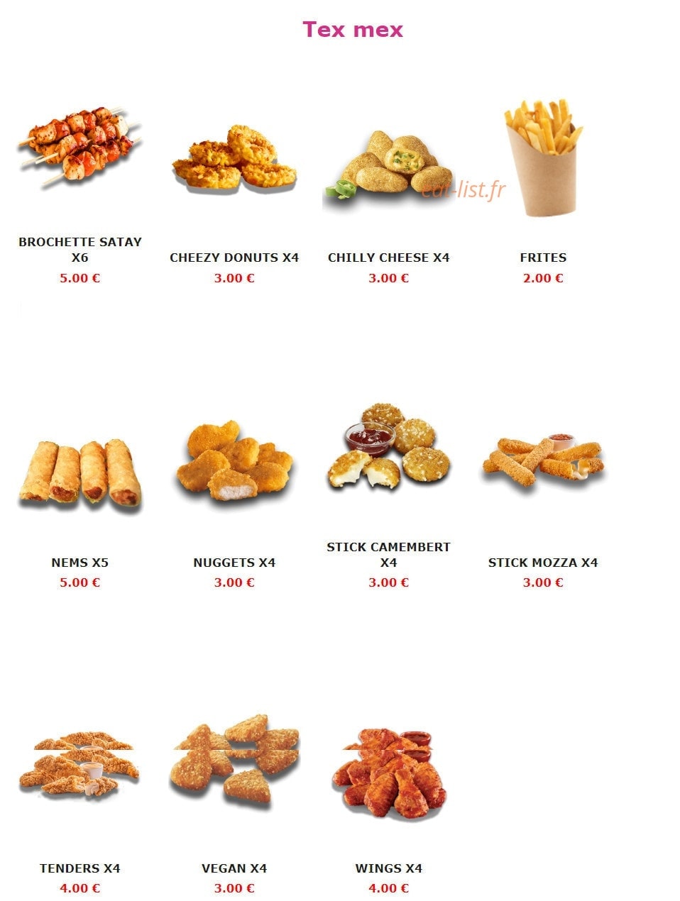 Burger Nine — carte page 5