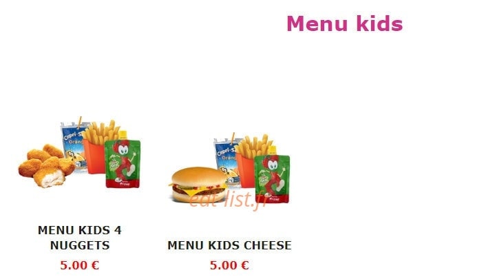 Burger Nine — carte page 12