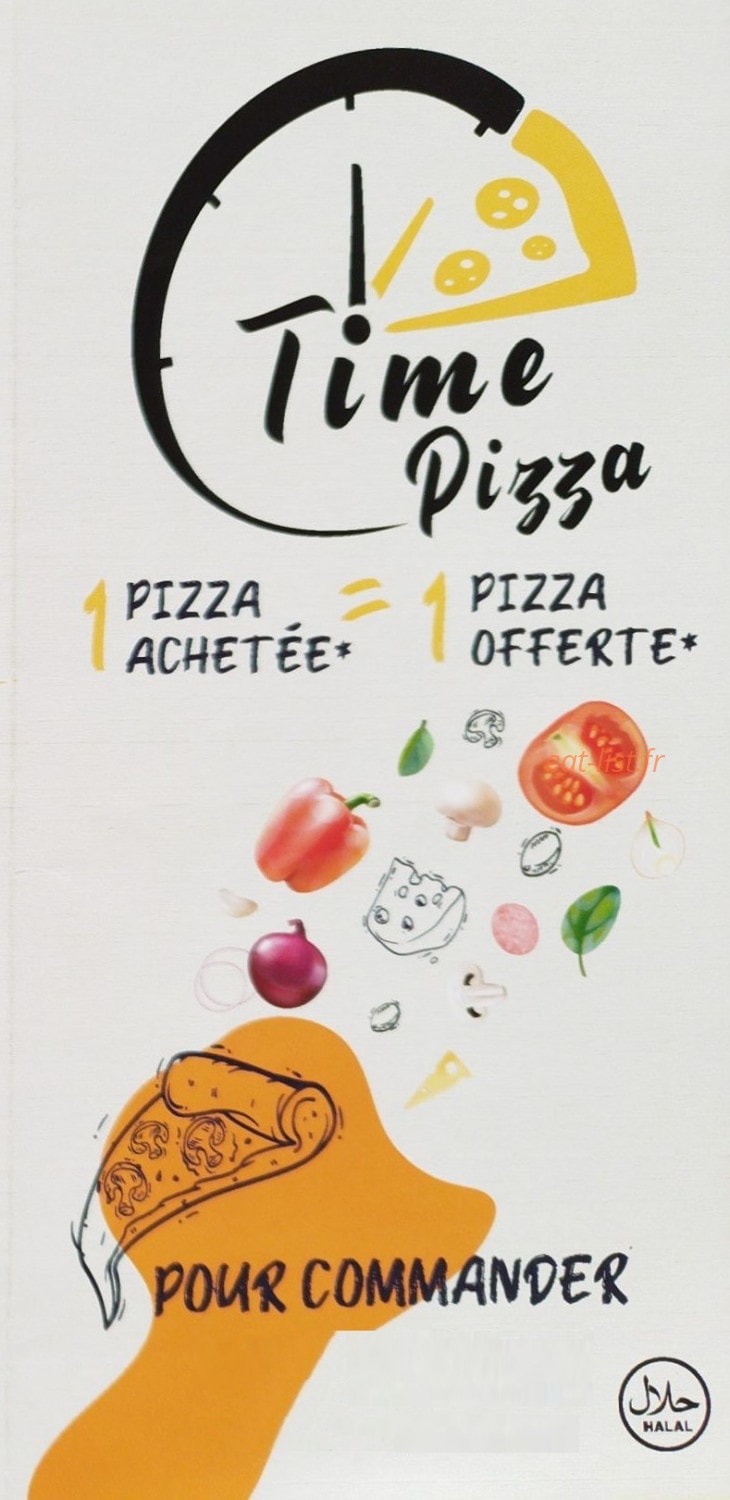 Time Pizza — carte page 1