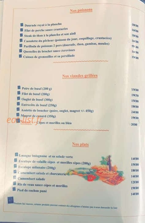 Carte et menu de L’annexe by Don Rocco à Salaise sur Sanne — poissons, viandes, plats