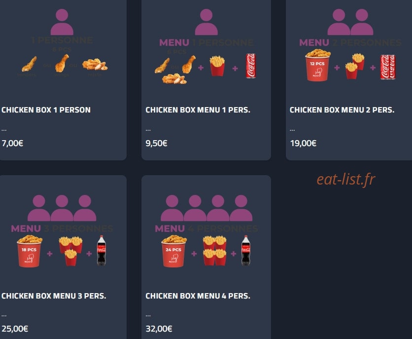 My Resto — carte page 6