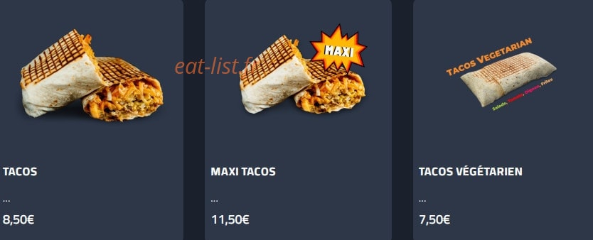 My Resto — carte page 2