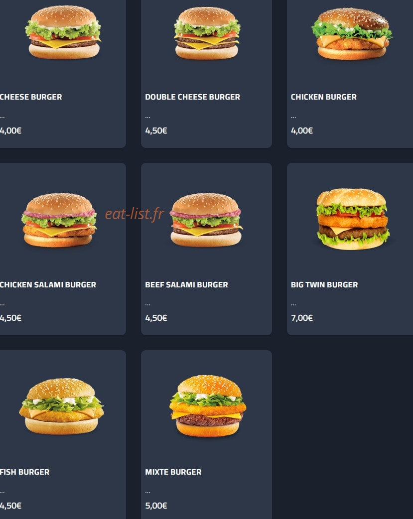 My Resto — carte page 5
