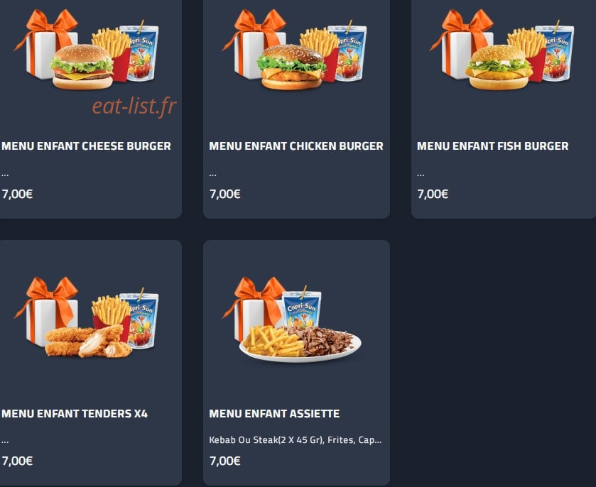 My Resto — carte page 9