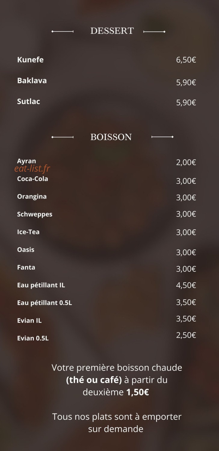 Nej Et Restaurant — carte page 7