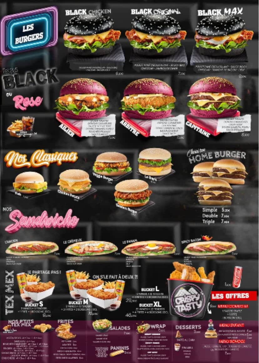 Crispy Tasty — carte page 3