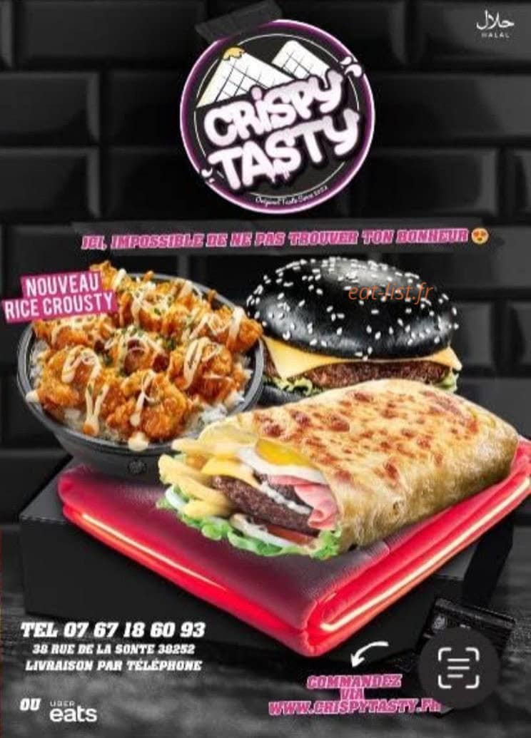 Crispy Tasty — carte page 1