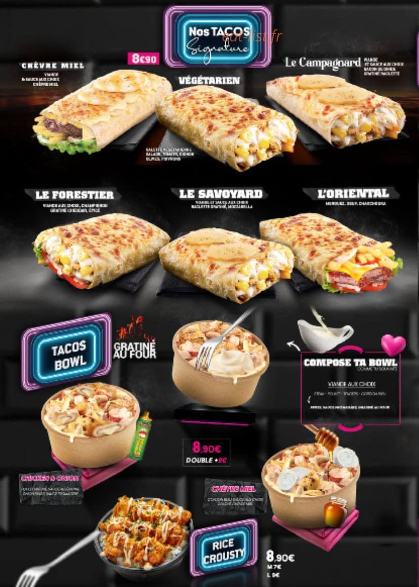 Crispy Tasty — carte page 2