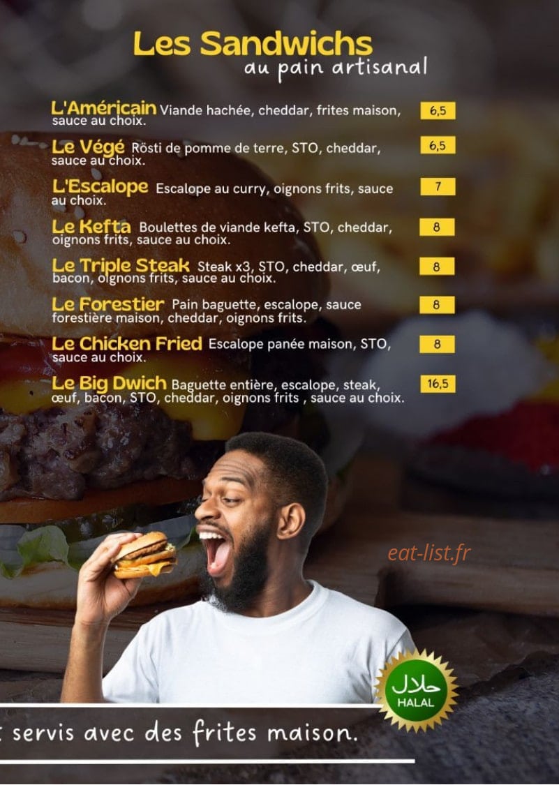 Fast burger's — carte page 3