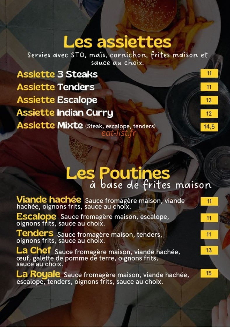 Fast burger's — carte page 4