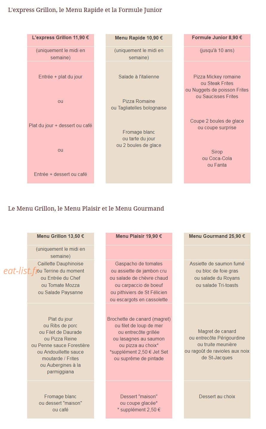 Le Grillon — carte page 5
