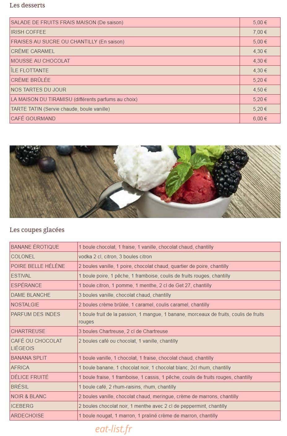 Le Grillon — carte page 6