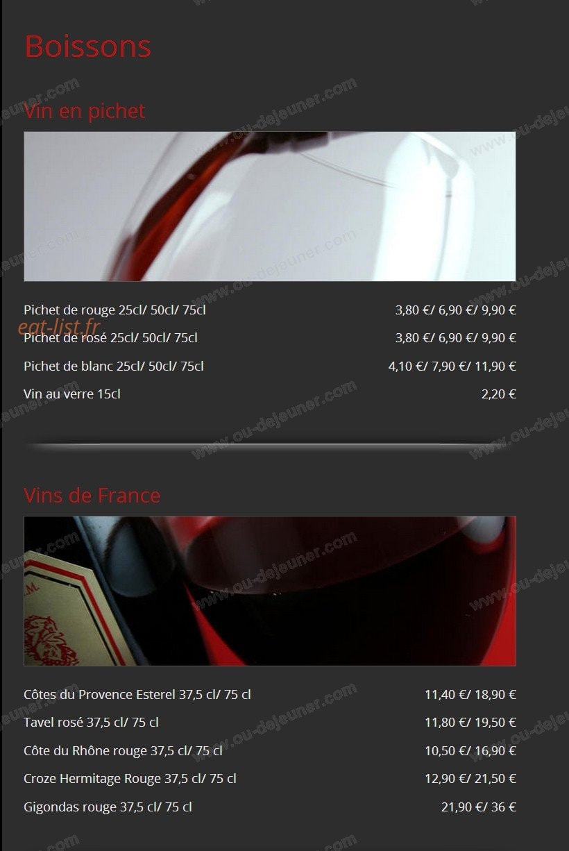 Le Rustic' — carte page 10