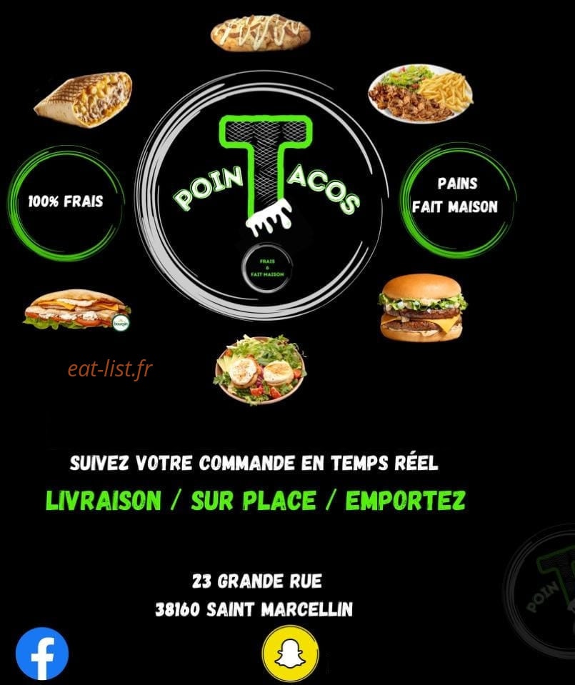 Point Tacos — carte page 1