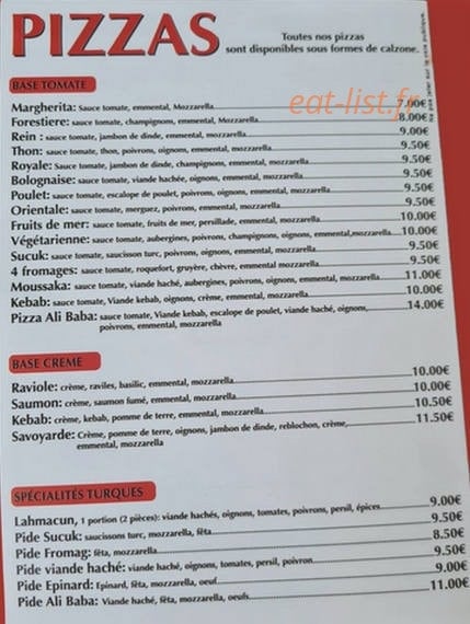 Kebab Ali Baba — carte page 2