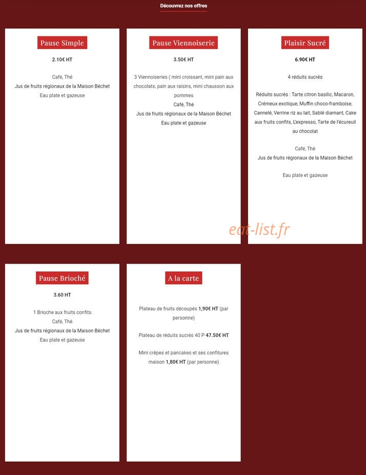 L'Excellence — carte page 6